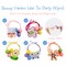 Wrapables Ouchless Floral Spring Hair Ties with Bunnies, Flowers, and Butterflies, Easter Ponytail Holders (10pcs)